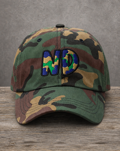 The City Collection ND Camo Patched Hat by Believe In New York