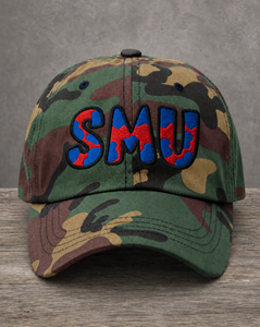 The City Collection SMU Camo Patched Hat by Believe In New York