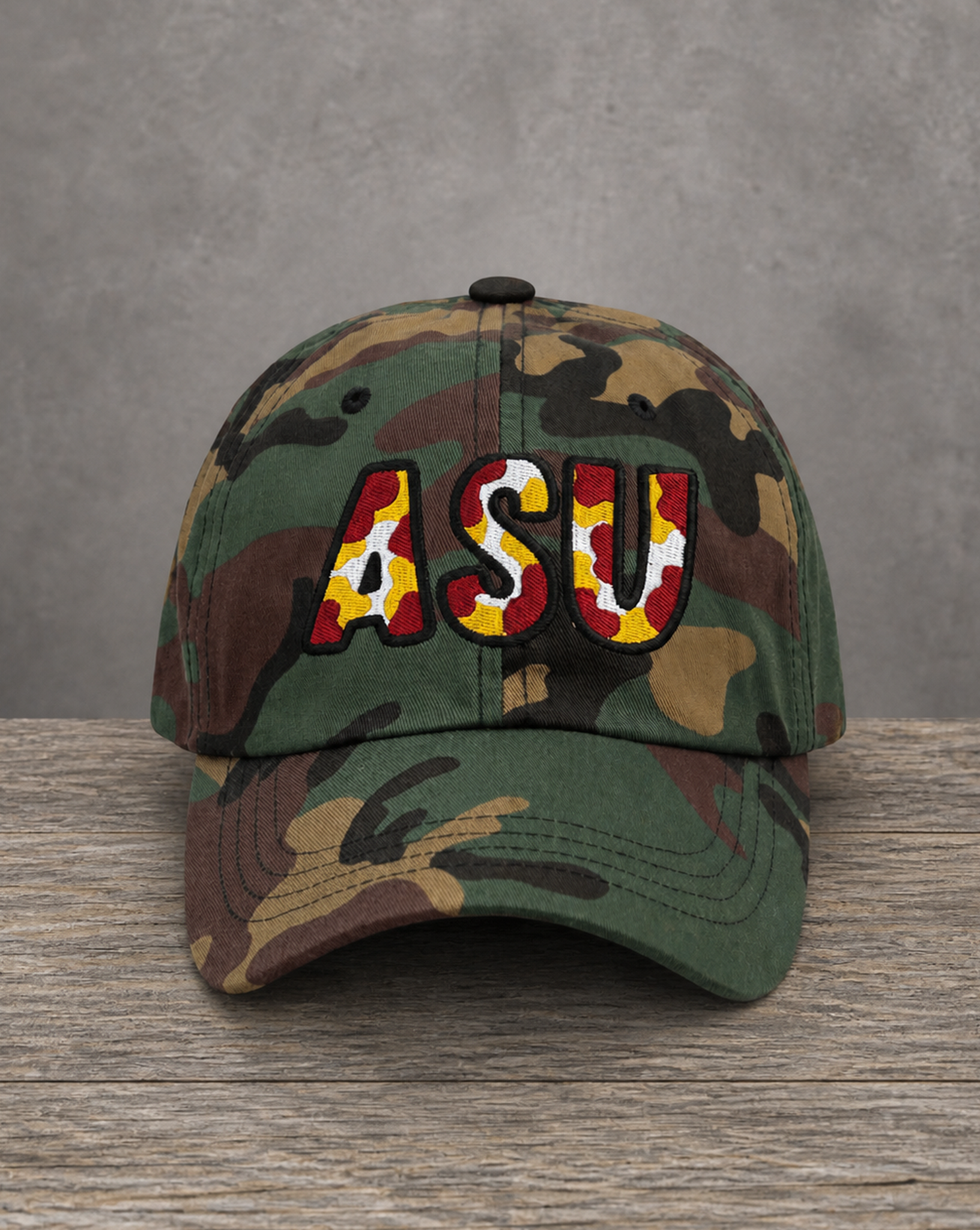 The City Collection ASU Camo Patched Hat by Believe In New York