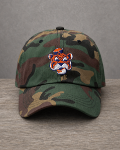 The City Collection AU Hand-Drawn Logo Camo Patched Hat by Believe In New York