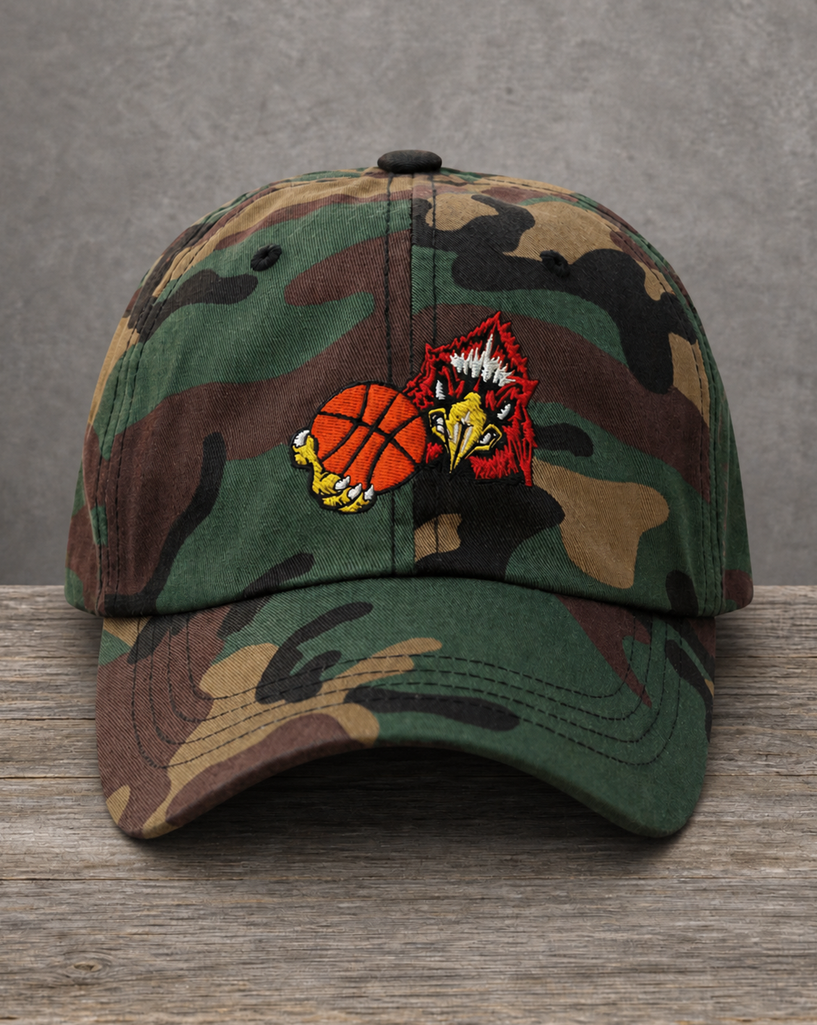 The City Collection Louisville Hand-Drawn Logo Camo Patched Hat by Believe In New York