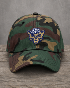 The City Collection BYU Hand-Drawn Logo Camo Patched Hat by Believe In New York