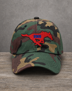 The City Collection SMU Hand-Drawn Logo Camo Patched Hat by Believe In New York