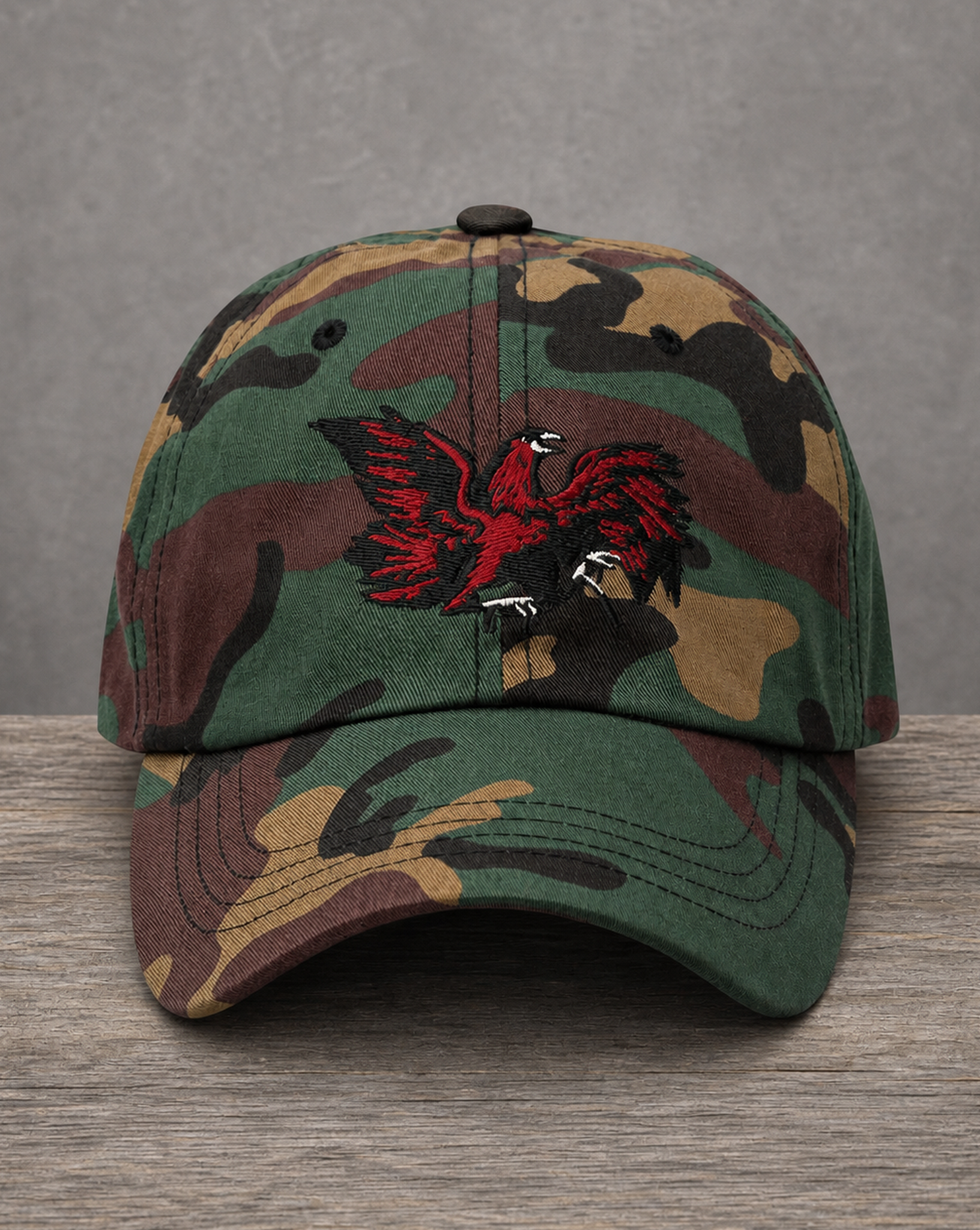 The City Collection South Carolina Hand-Drawn Logo Camo Patched Hat by Believe In New York