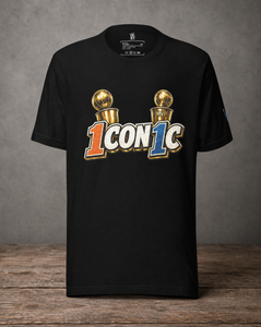 1con1c New York basketball championship graphic t-shirt