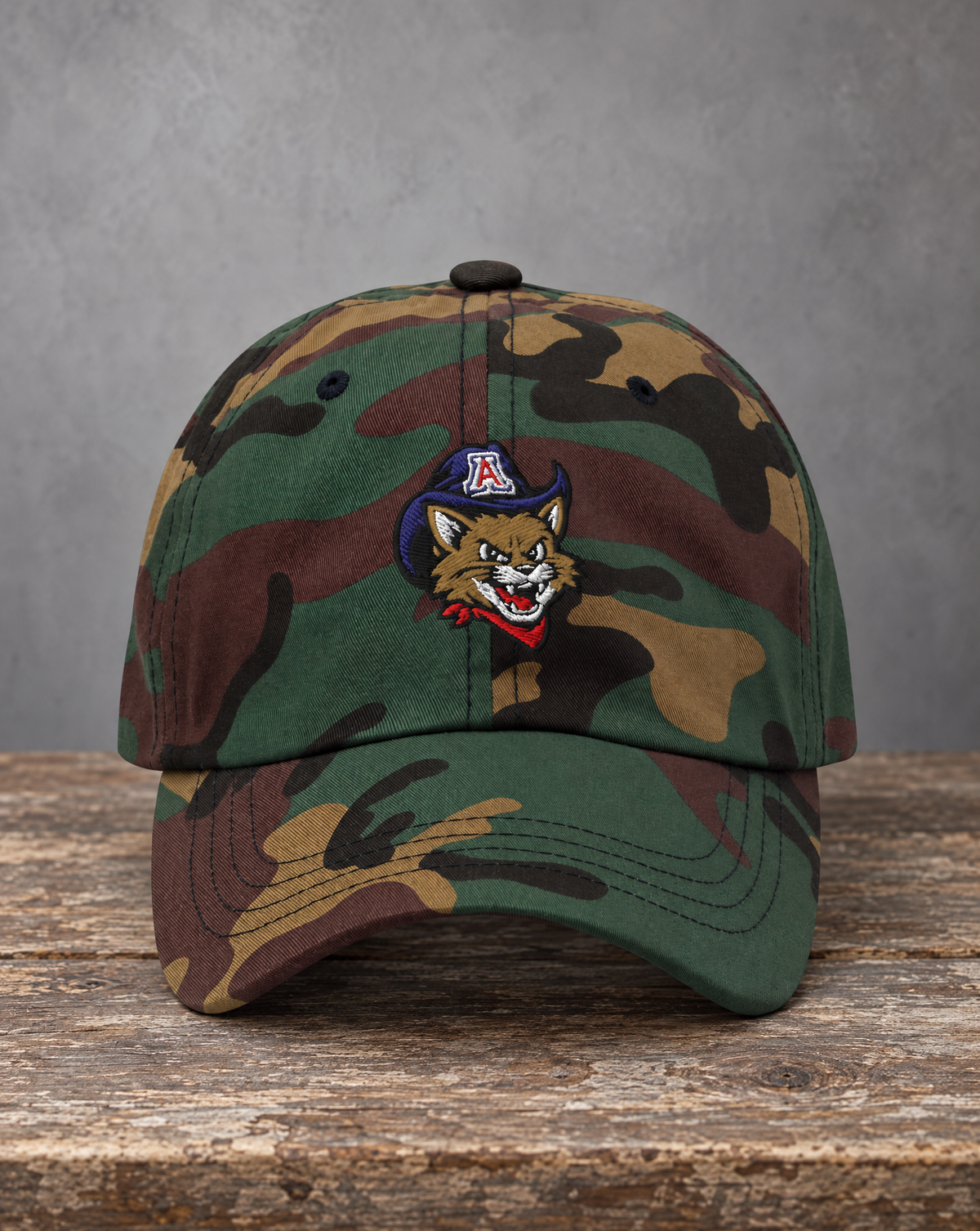 The City Collection Arizona Hand-Drawn Logo Camo Patched Hat by Believe In New York