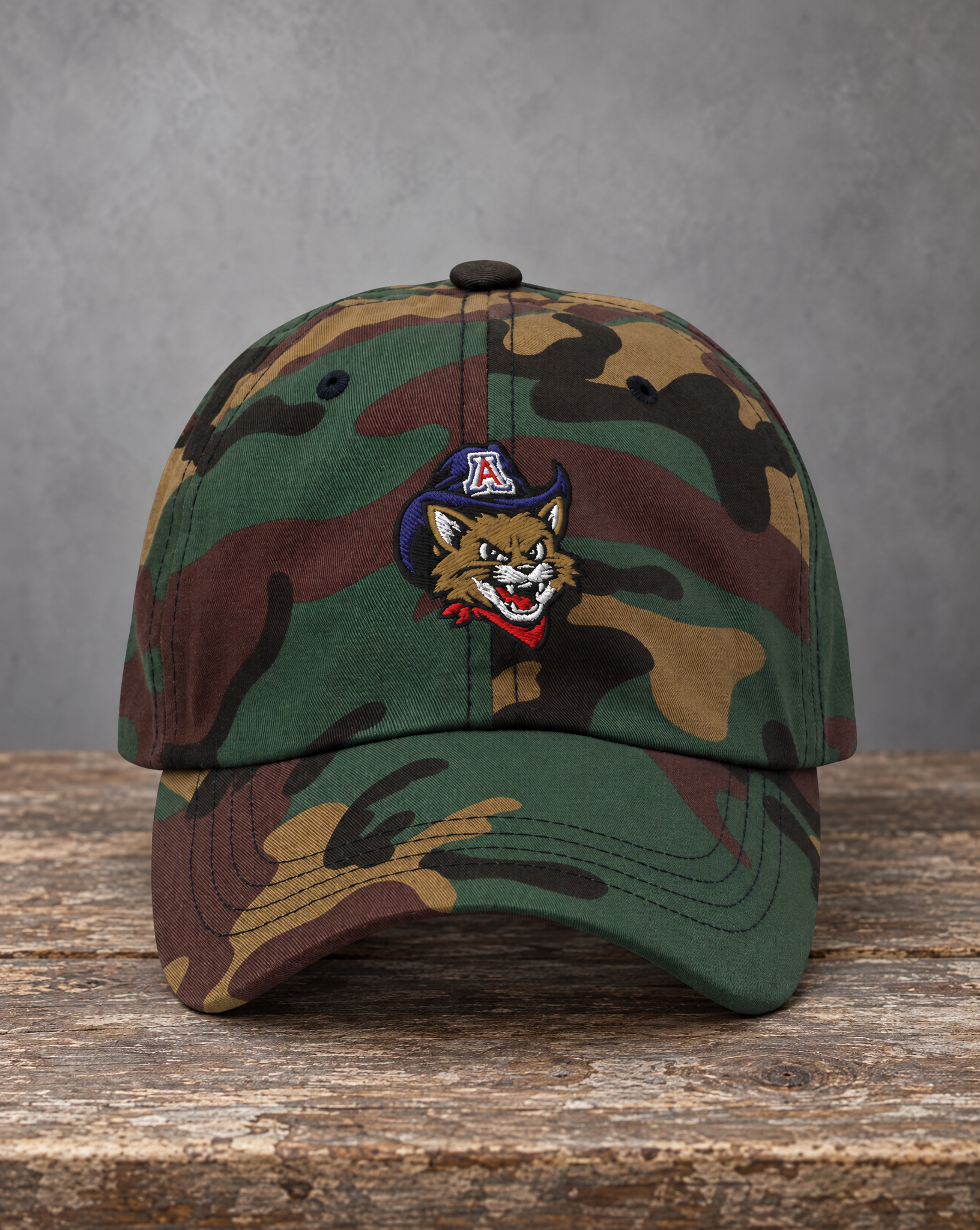 The City Collection Arizona Hand-Drawn Logo Camo Patched Hat by Believe In New York