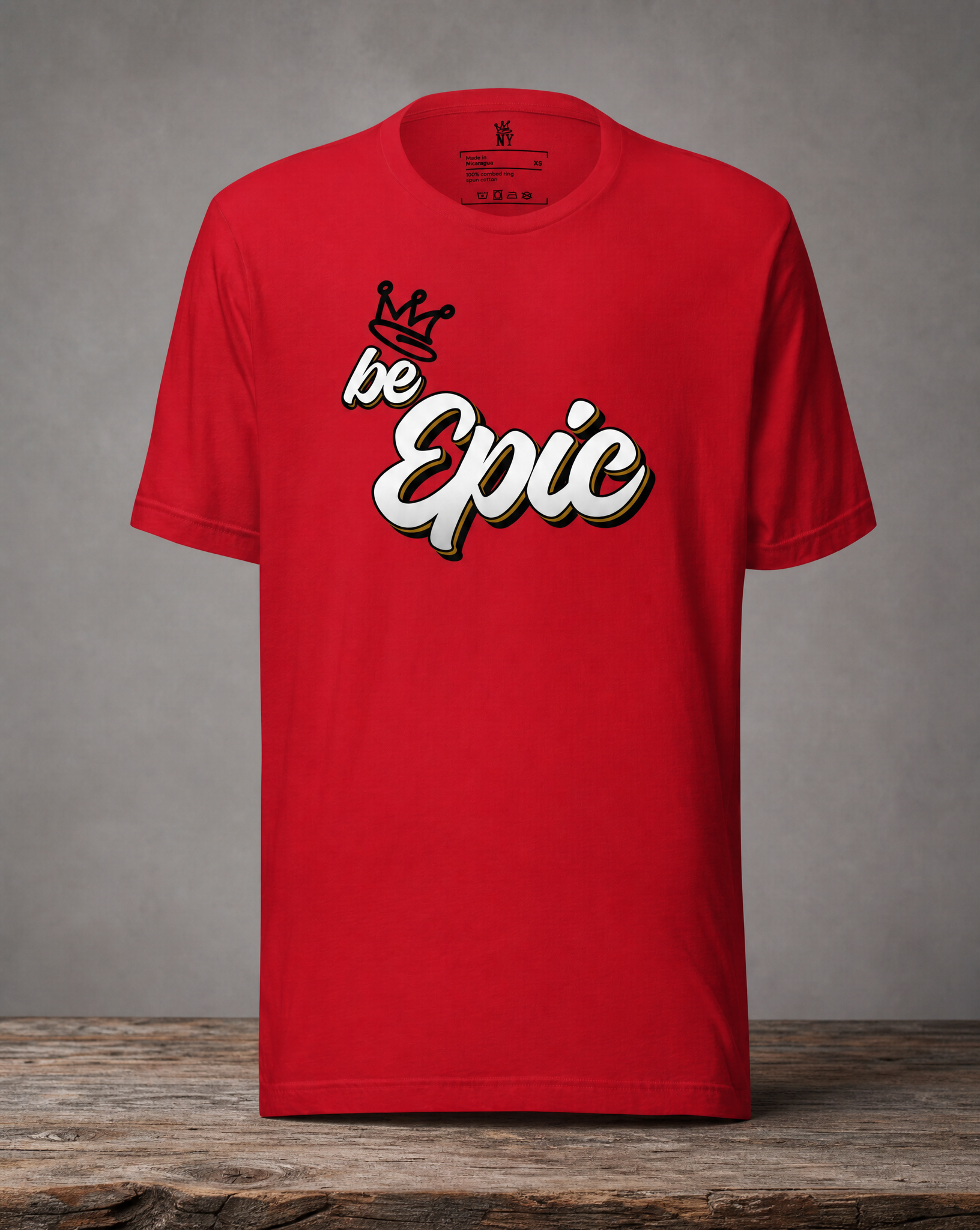 Be EPIC graphic T-shirt featuring an original motivational streetwear design