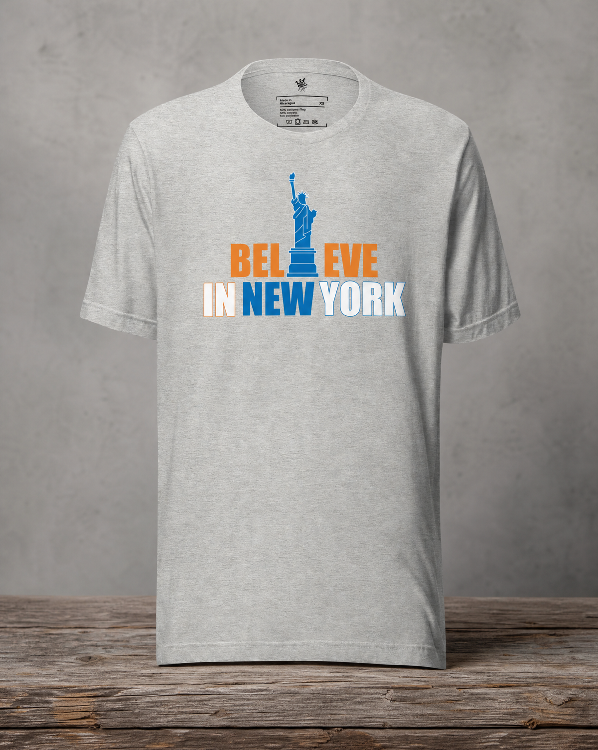 Believe in NY Unisex T-Shirt from The City Collection featuring New York basketball-inspired artwork
