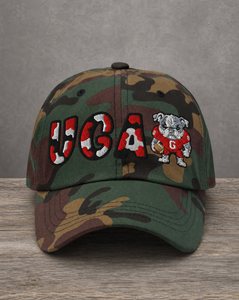 The City Collection UGA Bulldog college hat with bold embroidered details