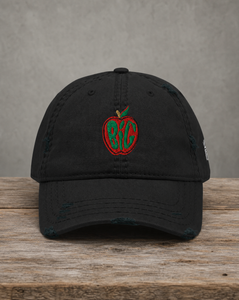 The City Collection Big Apple Distressed Black Hat 