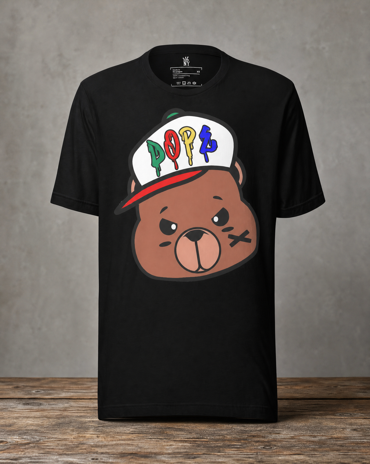 DOPE Bear graphic T-shirt featuring an original streetwear-inspired bear design