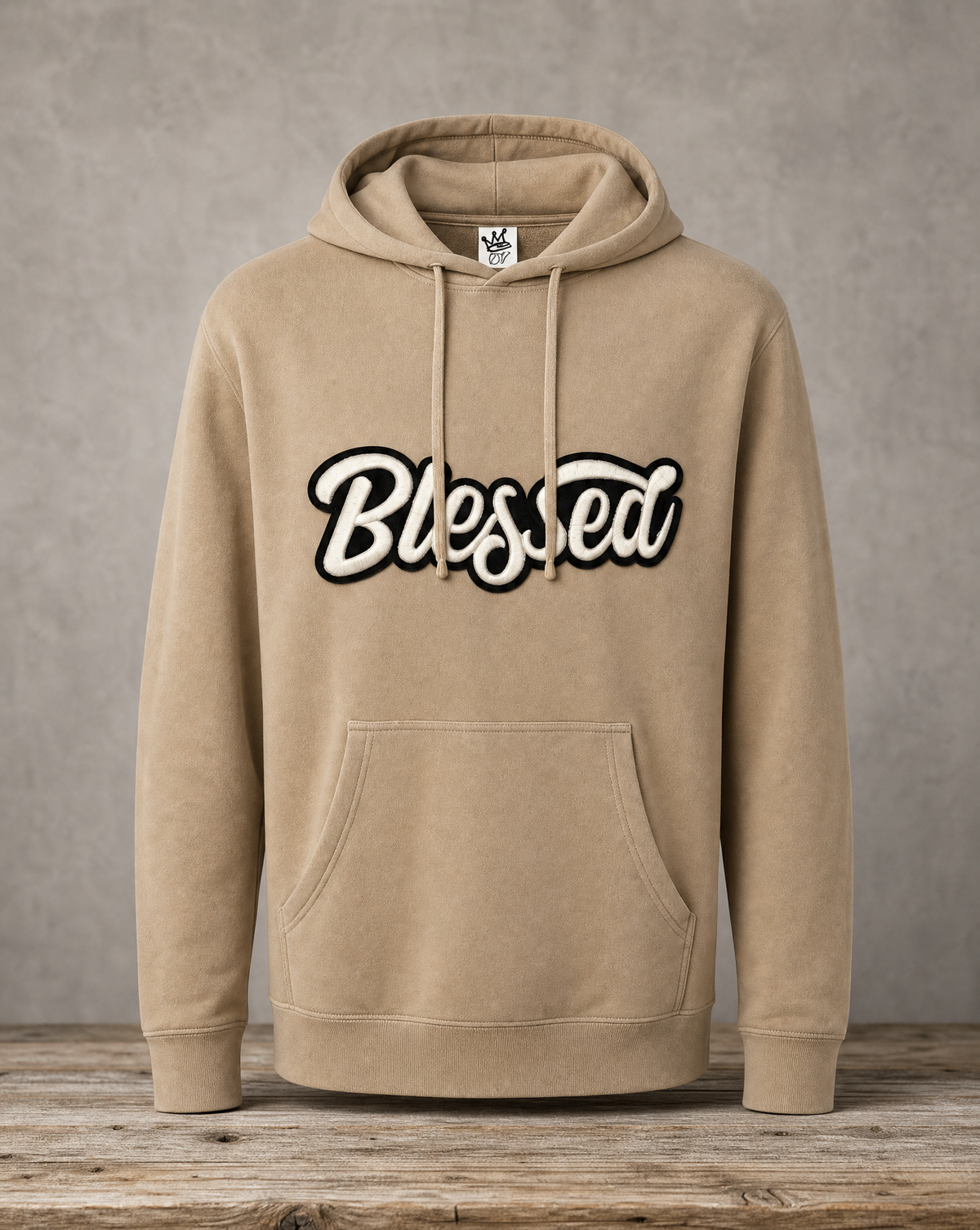 Blessed glow in the dark hoodie featuring original inspirational artwork