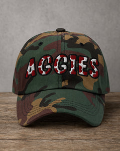 cam aggies hand drawn hat