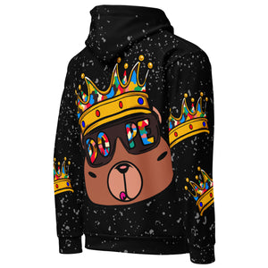 DOPE Crown Bear hoodie featuring an original crowned bear graphic design