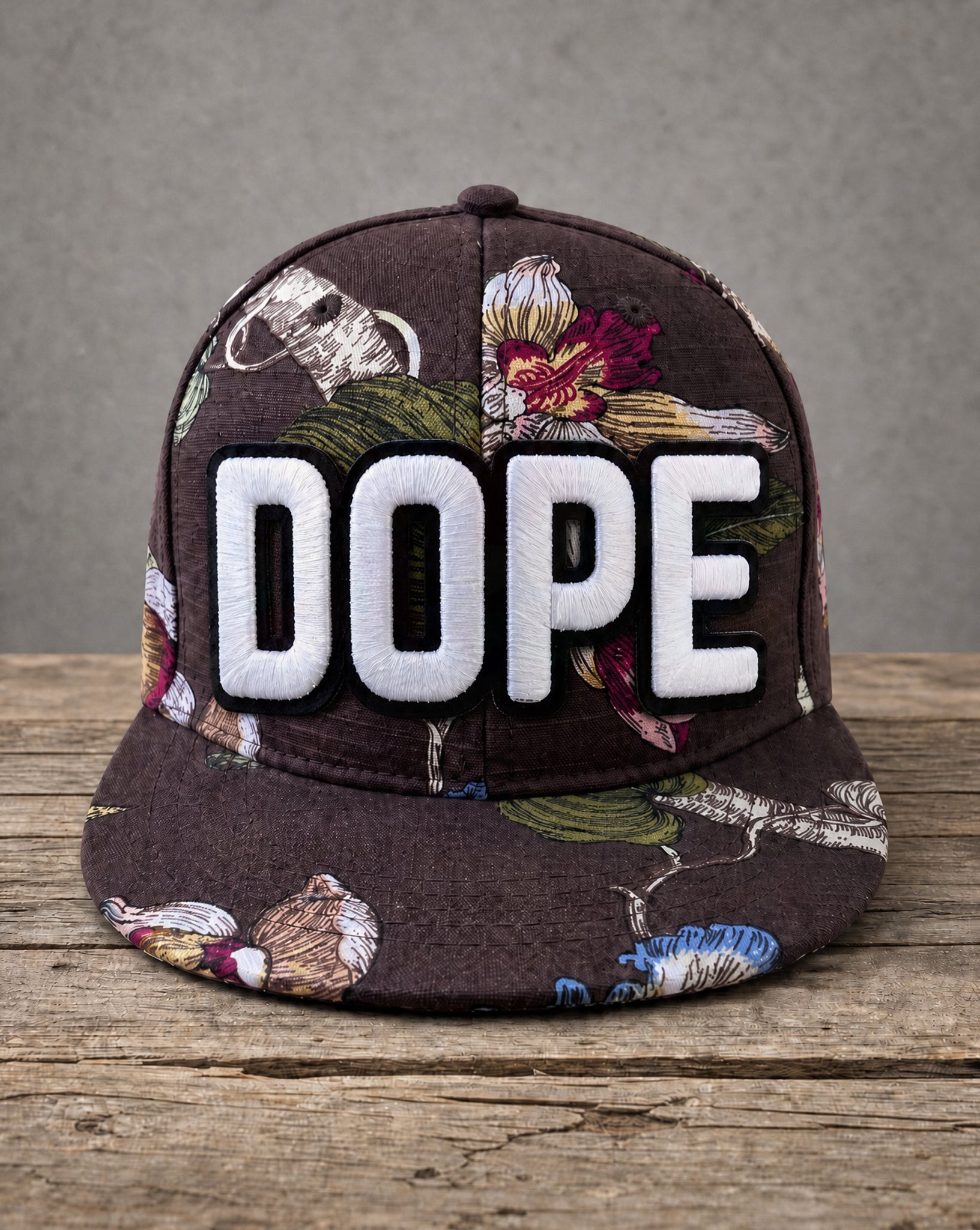 Glow In The Dark Dope High Crown Snapback Hat
