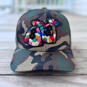 Chenille Money Bag Camo Patched Hat - Rebel P Customs