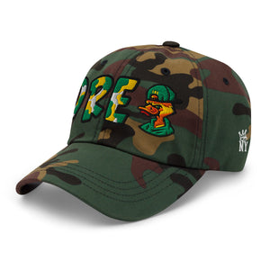 The City Collection ORE Duck college camo hat with bold embroidered details