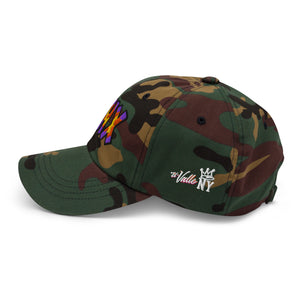 The City Collection PHX Basketball camo hat with oversized embroidered lettering