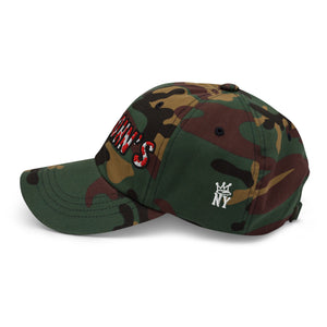 The City Collection St. John’s college camo hat with bold embroidered details