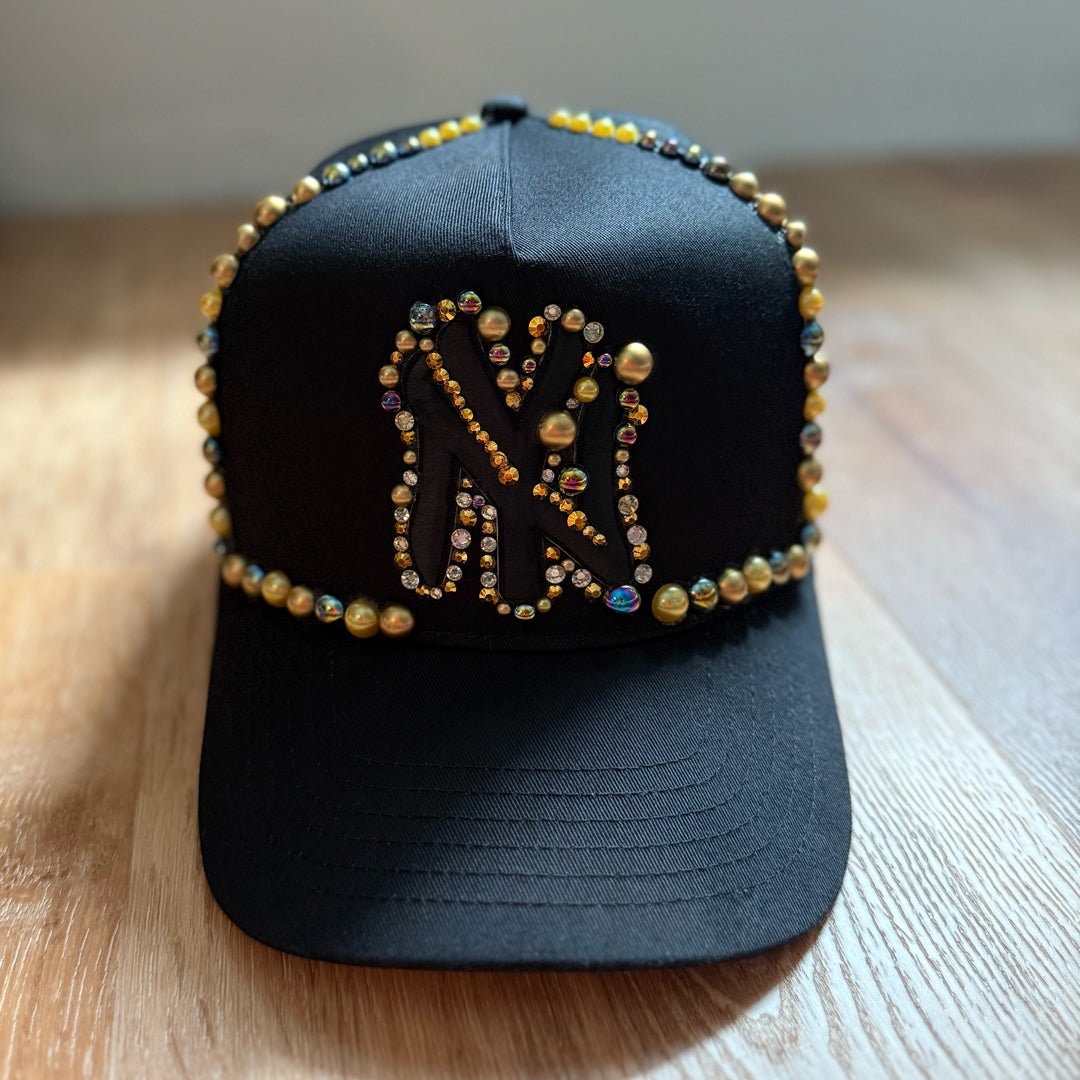 Custom Beaded Black and Gold Pearl- Rebel P Customs