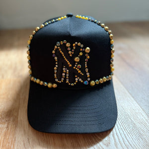 Custom Beaded Black and Gold Pearl- Rebel P Customs