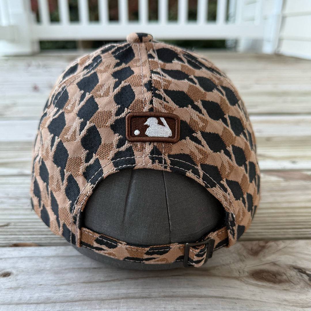 back Limited Edition NY Gold Crystal Appliqué Hat with handcrafted gold crystal details