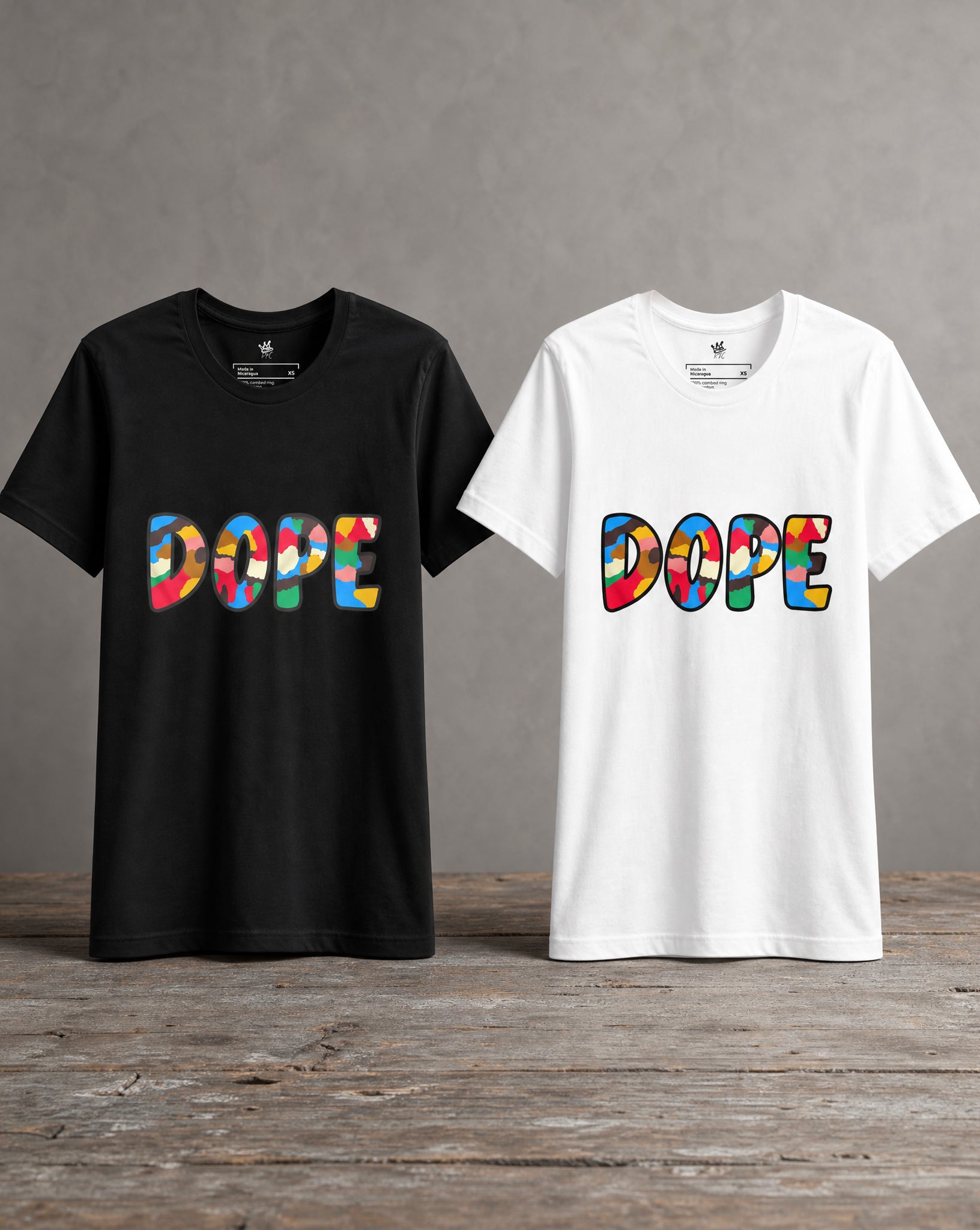 DOPE graphic unisex t-shirts featuring an original streetwear-inspired design