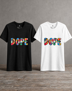 DOPE graphic unisex t-shirts featuring an original streetwear-inspired design