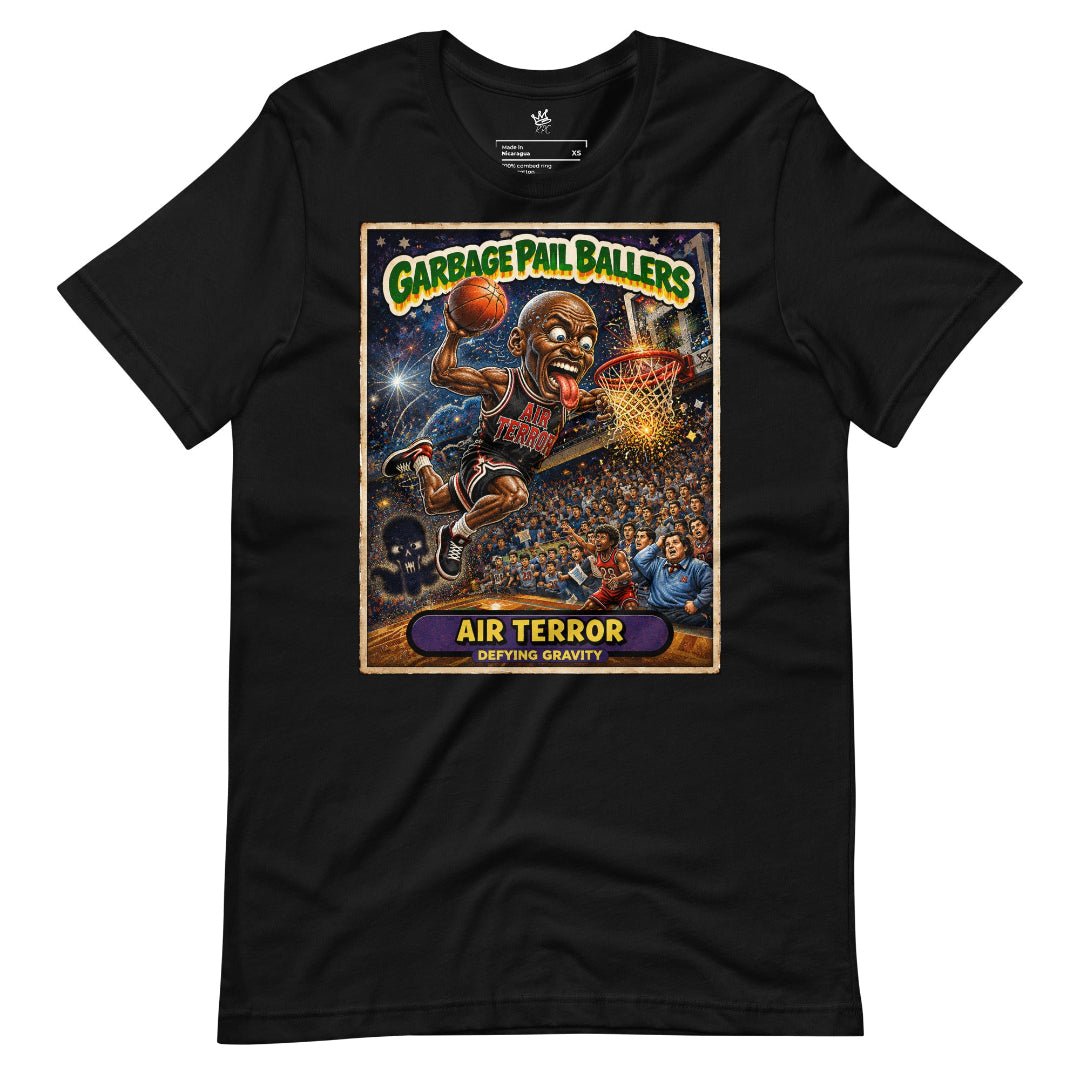 Wrinkled View Vintage Hardwood Classics Air Terror vintage basketball graphic t-shirt - Rebel P Customs