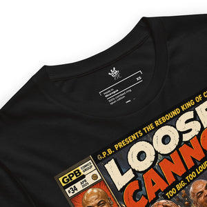 Detailed VIew Garbage Pail Ballers™ “Loose Cannon” Vintage Hardwood Unisex T-Shirt - Rebel P Customs