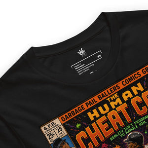 Detailed Garbage Pail Ballers™ The Human Cheat Code Vintage Diamond Classics t-shirt front view