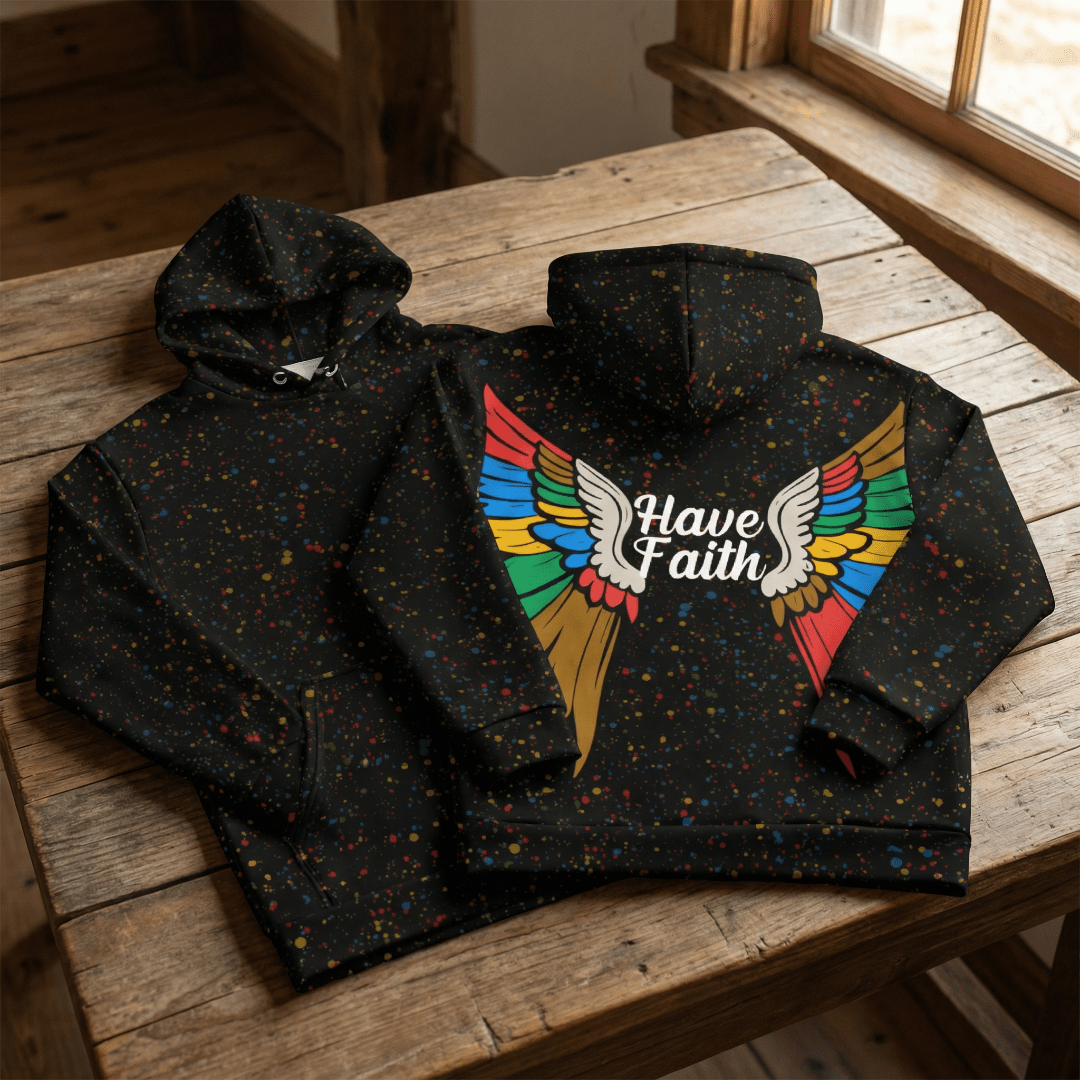Have Faith Unisex Hoodie (Black) - Rebel P Customs