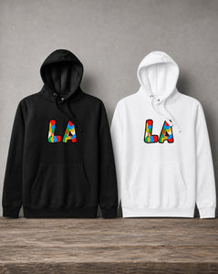 The City Collection LA hoodie featuring original Los Angeles-inspired artwork