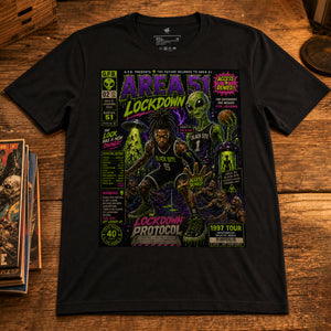 Garbage Pail Ballers™ Lockdown Stephon Castle-inspired Vintage Hardwood Classics basketball graphic T-shirt