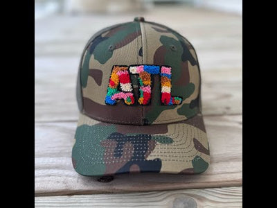 The City Collection ATL Chenille Camo Patched Hat - Rebel P Customs