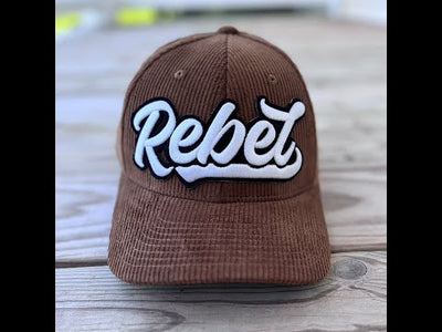 Rebel Glow In The Dark Patched Low Profile Structured Corduroy Hat - Rebel P Customs