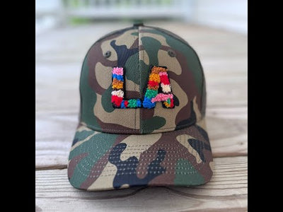 The City Collection LA Chenille Camo Patched Hat - Rebel P Customs