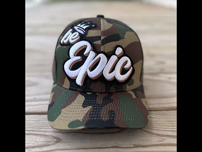 Be Epic Camo Patched Mid-Pro Snapback Trucker Cap - Rebel P Customs