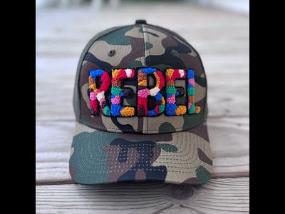 Rebel Camo Patched Hat - Rebel P Customs