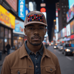 Rebel Chenille Patched Low Profile Structured Corduroy Hat - Rebel P Customs
