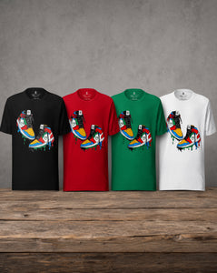 Rebel Sneaker graphic T-shirt featuring an original sneaker-inspired design