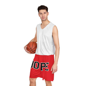 Red Unisex Dope Basketball Shorts - Rebel P Customs
