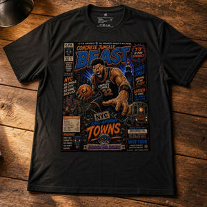 Wrinkled View concrete jungle beast Garbage Pail Ballers T Shirt