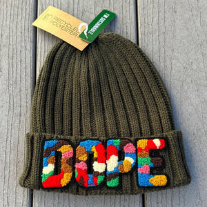 Sustainable Cable Knit Chenille Dope Beanie 