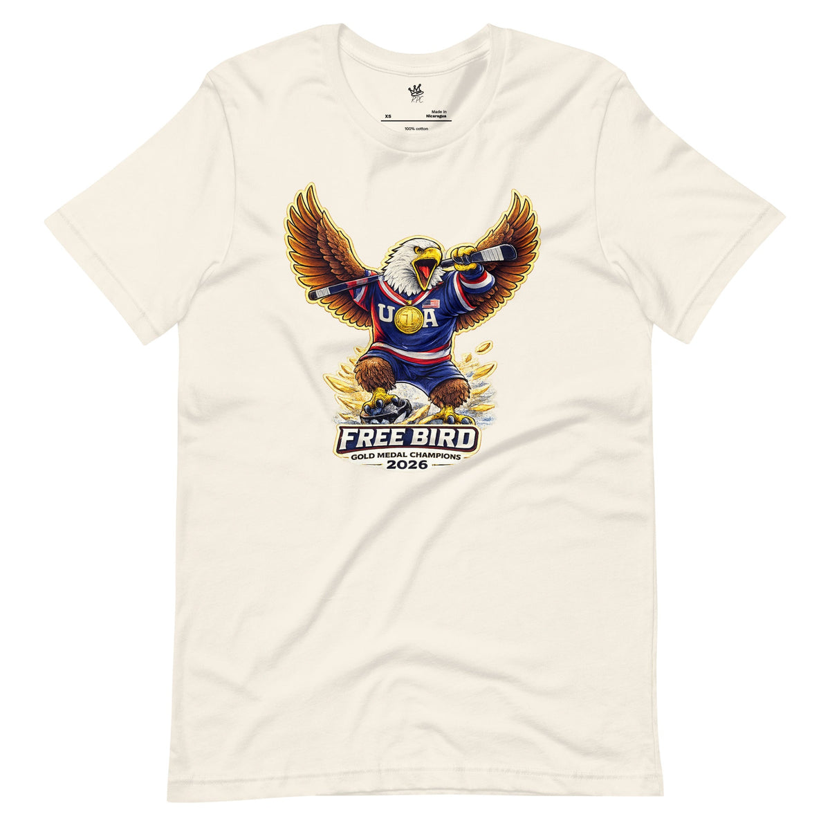 Team USA Free Bird Limited Gold Edition Unsex T Shirt - Rebel P Customs