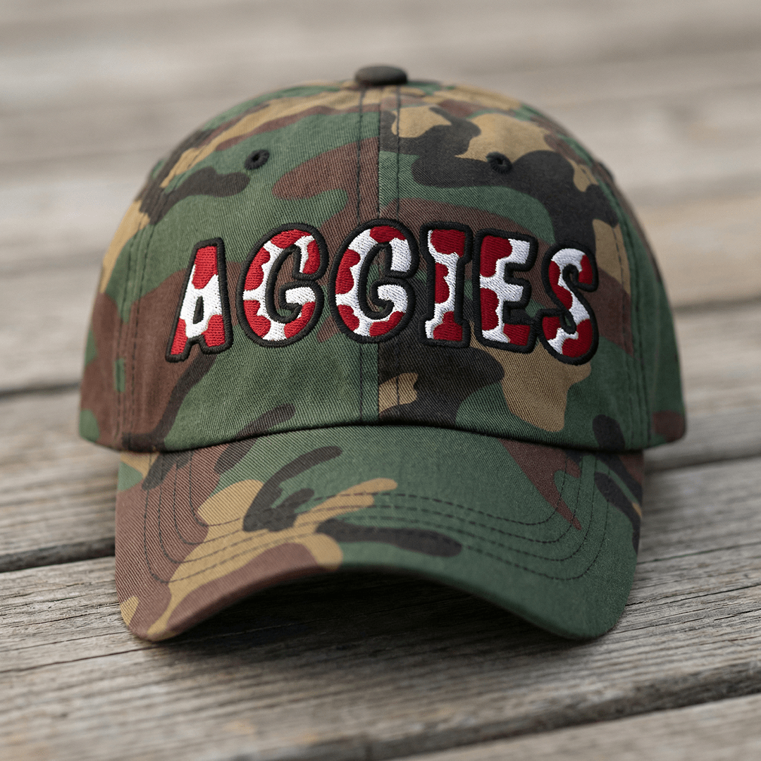 The City Collection AGGIES Camo Patched Hat - Rebel P Customs
