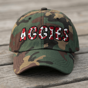 The City Collection AGGIES Camo Patched Hat - Rebel P Customs