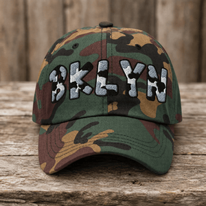 The City Collection BKLYN Basketball Camo Patched Hat - Rebel P Customs