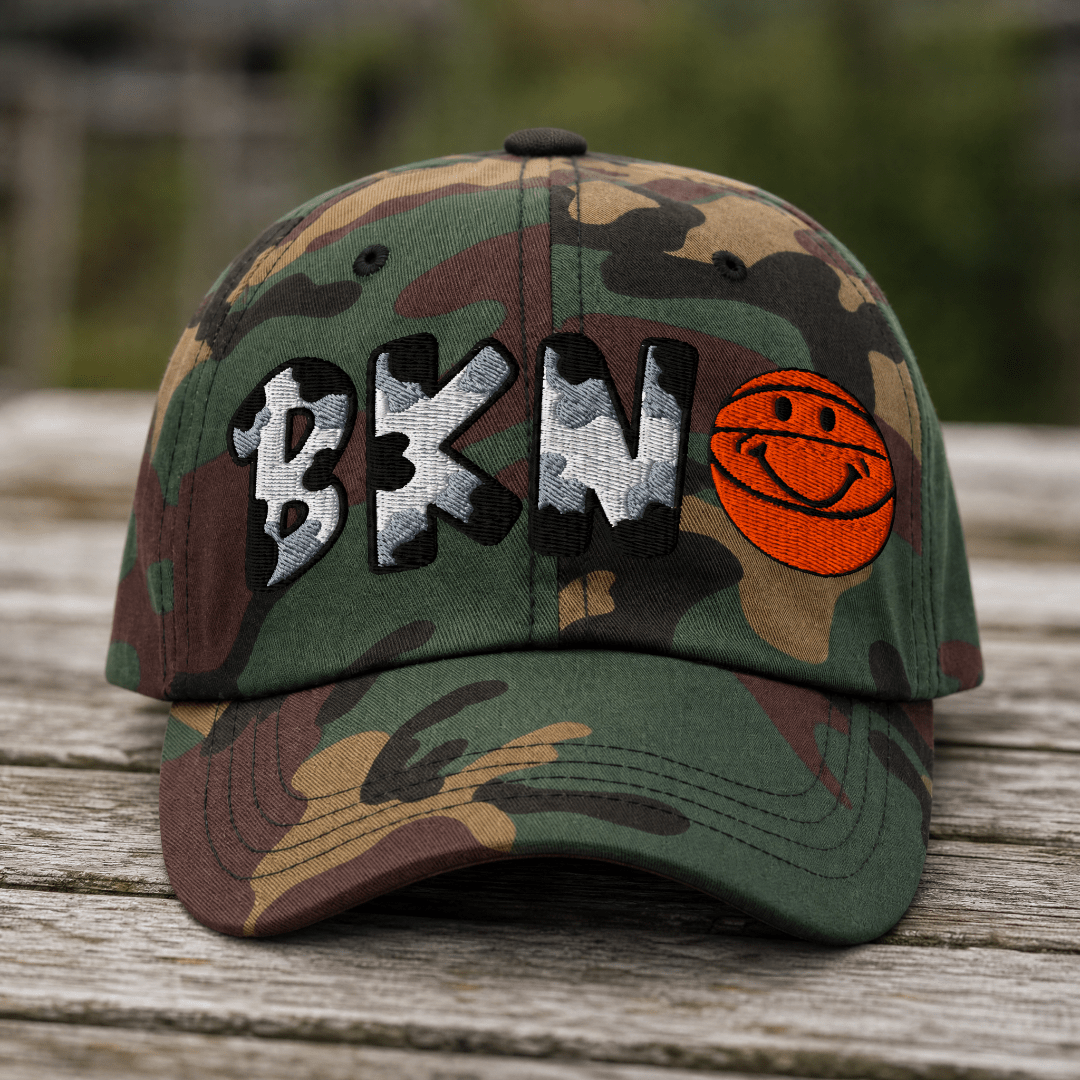 The City Collection BKN Basketball Camo Patched Hat - Rebel P Customs
